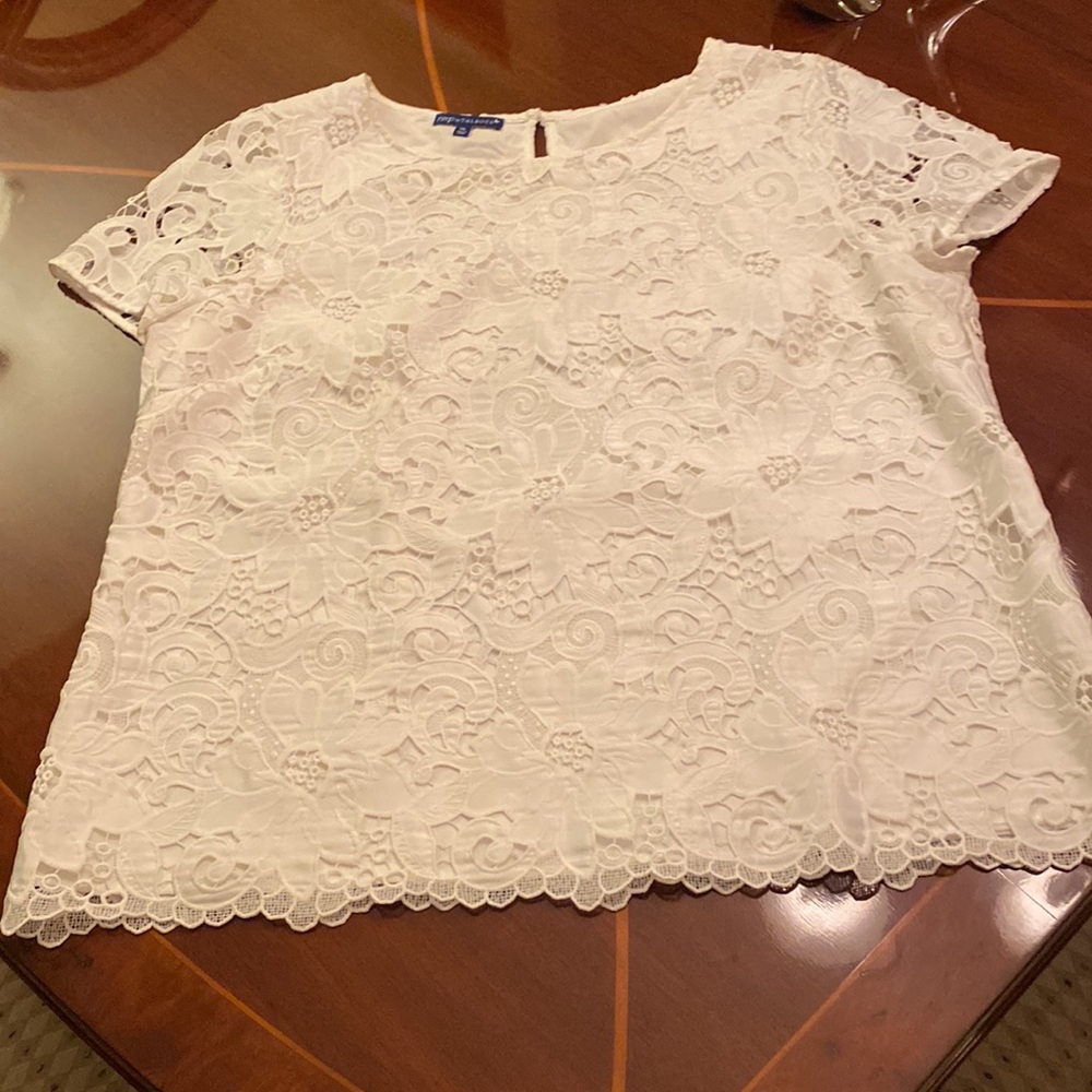 Lacy blouse by Talbots - Picture 4 of 12